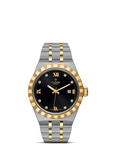 Tudor Royal 28 mm steel case, Diamond-set dial (watches)